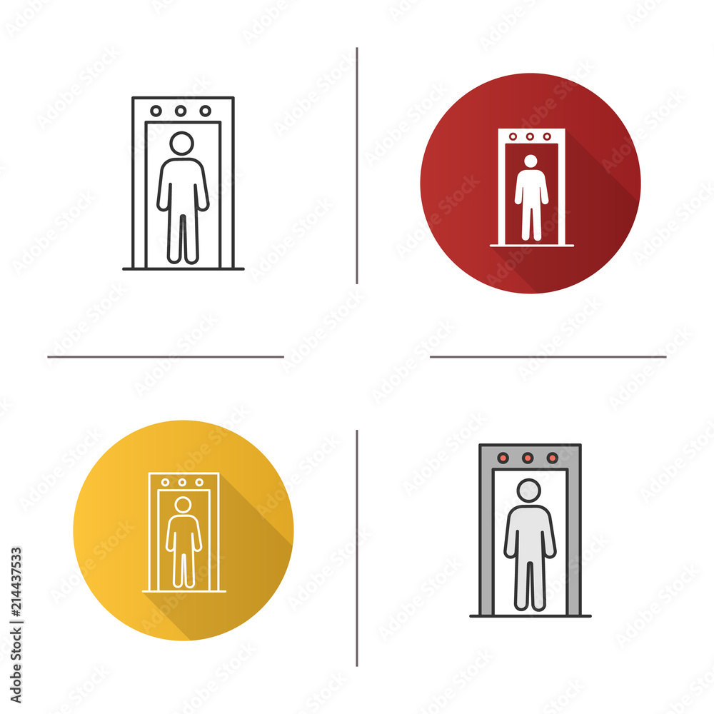 Metal detector portal icon Metal detector portal icon