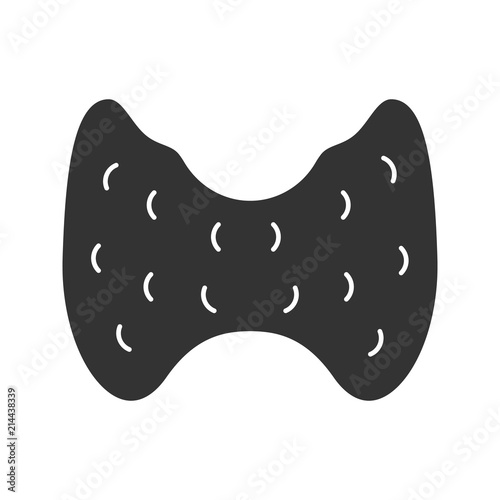 Thyroid gland glyph icon