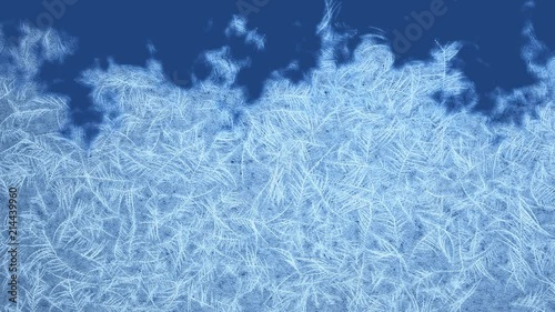Ice Freezing Animation of the Screen from the top to the bottom with Alpha. Animation center at frame 122.