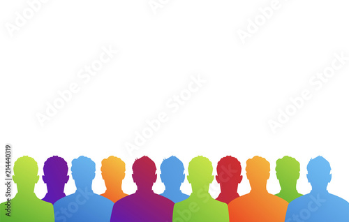 teste, vettoriale, pubblico,