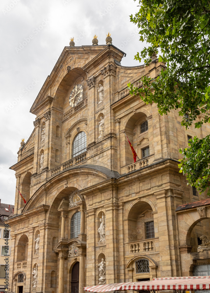 Facade of St. Martin church in Bamberg