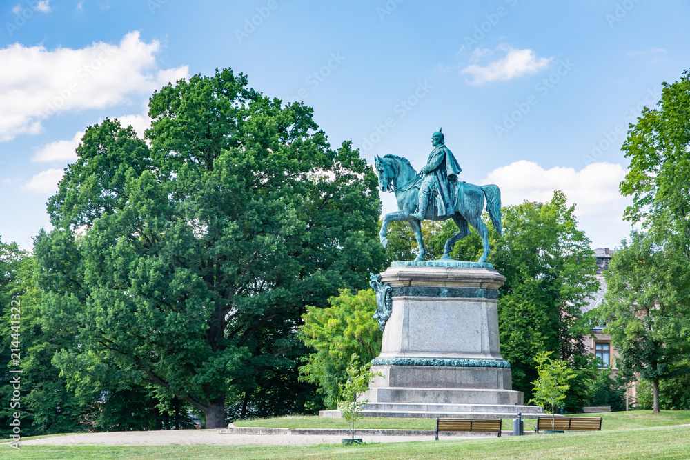 Obraz premium Equestrian statue in Coburg
