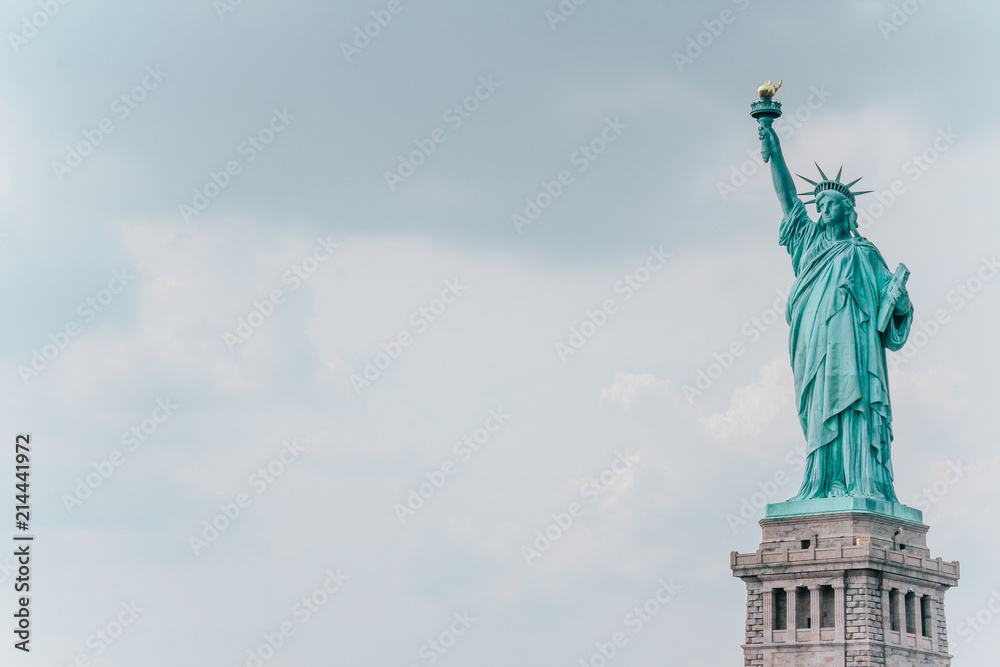 Fototapeta premium Freiheitsstatue - New York City, rechts, Porträt klein
