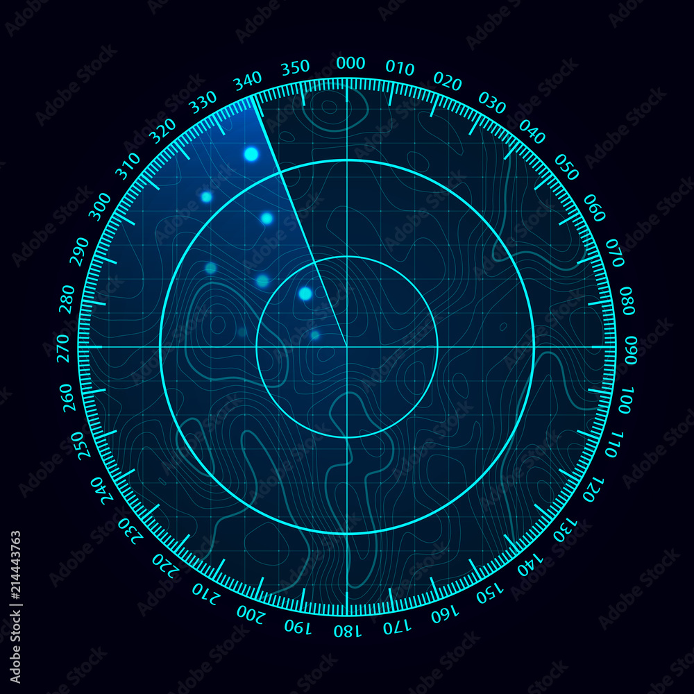 Blue radar. заставка радар. неон радар. радар без фона. сетка радара вектор.