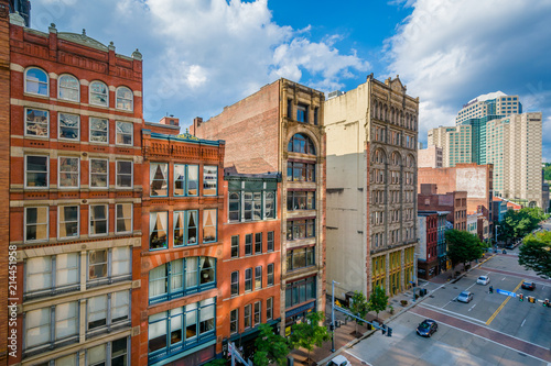 View of buildings along Liberty Avenue in downtown Pittsburgh, Pennsylvania