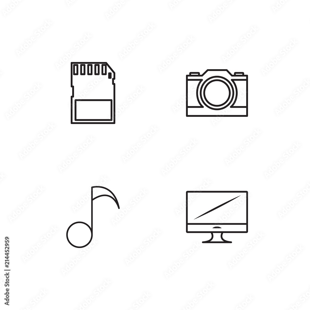 Electrical Devices linear icons set. Simple outline vector icons Electrical Devices linear icons set. Simple outline vector icons