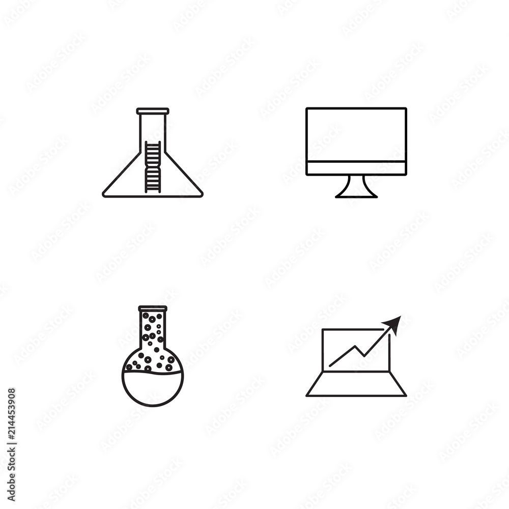 Science linear icons set. Simple outline vector icons Science linear icons set. Simple outline vector icons