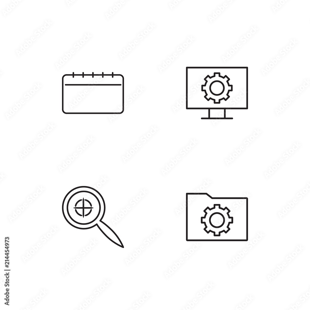 Time linear icons set. Simple outline vector icons Time linear icons set. Simple outline vector icons