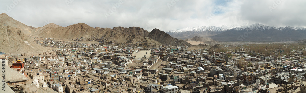Panoramic view of Leh city