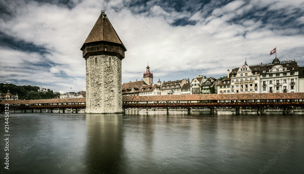 Lucerne , Switzerland Chapel Bridge.