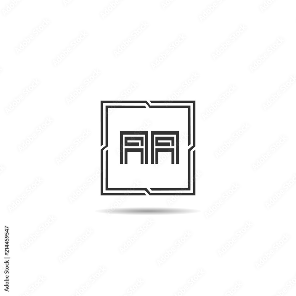 Initial Letter AA Logo Template Design