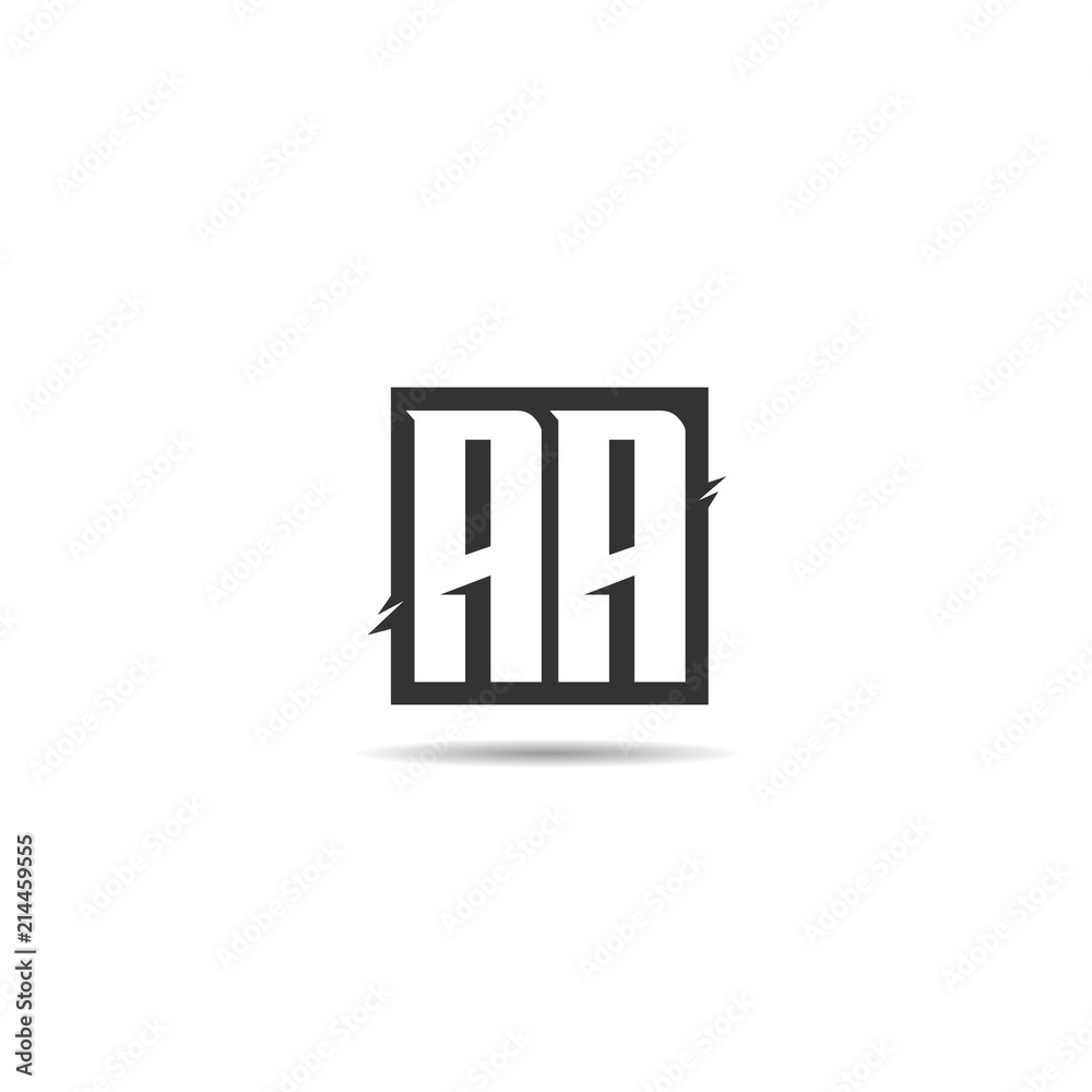 Initial Letter AA Logo Template Design