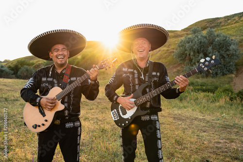 Musicians mariachi outdoor. Latin music.  © scharfsinn86
