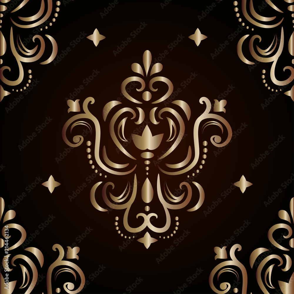 Graphic golden pattern