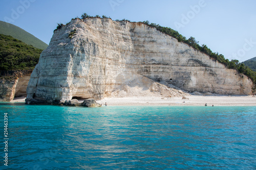 Fteri beach, island Cephalonia (Kefalonia), Greece photo