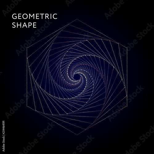 Geometric Shape Vector Graphic Illustration Gradient photo