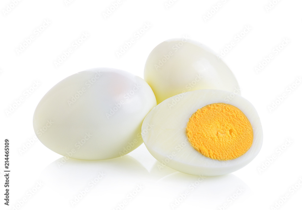 Naklejka boiled egg on white background