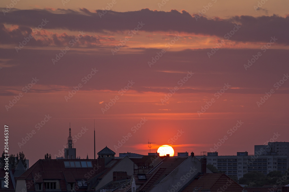 Summer evening in town, was seen in Potsdam-Babelsberg