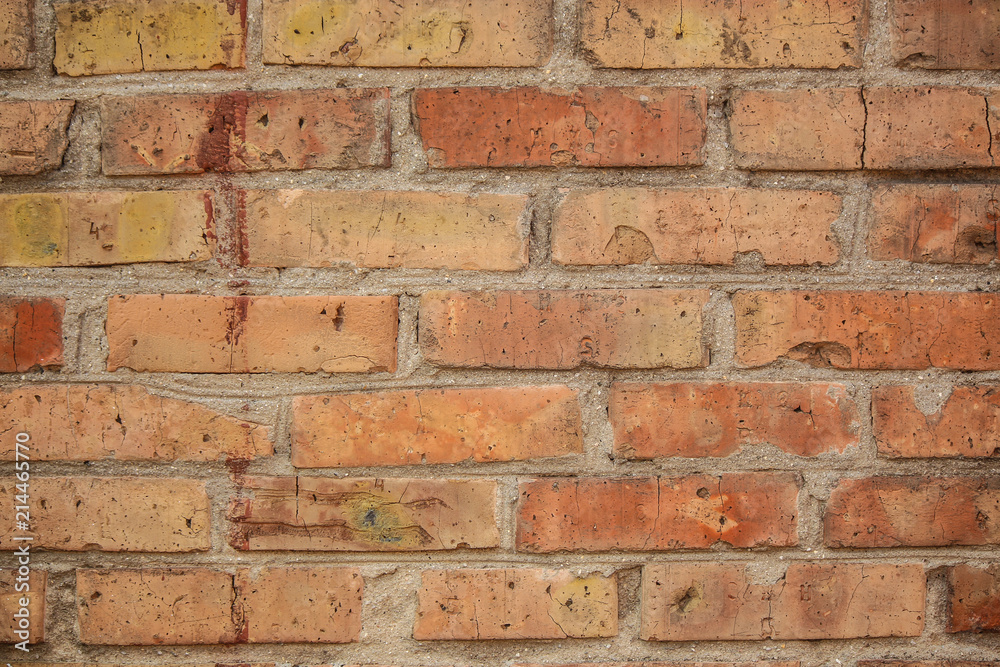 Obraz premium brick. texture brick. scratches, cracks, pieces