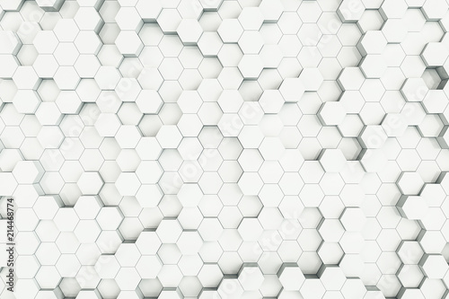 Fototapeta Naklejka Na Ścianę i Meble -  White honeycomb backdrop