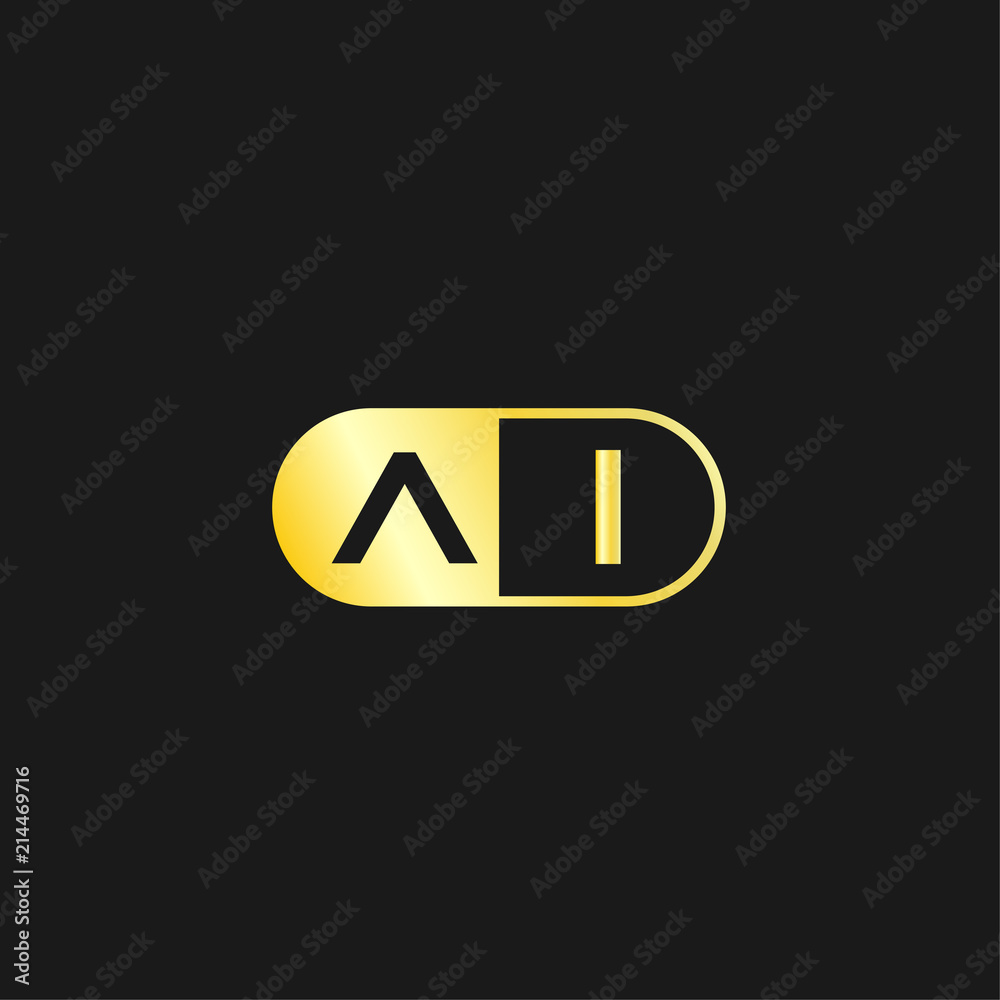 Initial Letter AI Logo Template Design Initial Letter AI Logo Template Design