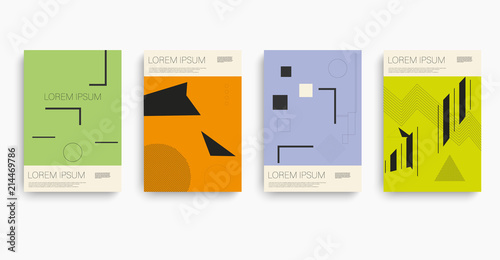 Bauhaus in bauhaus style. Bauhaus pattern. Icon set.