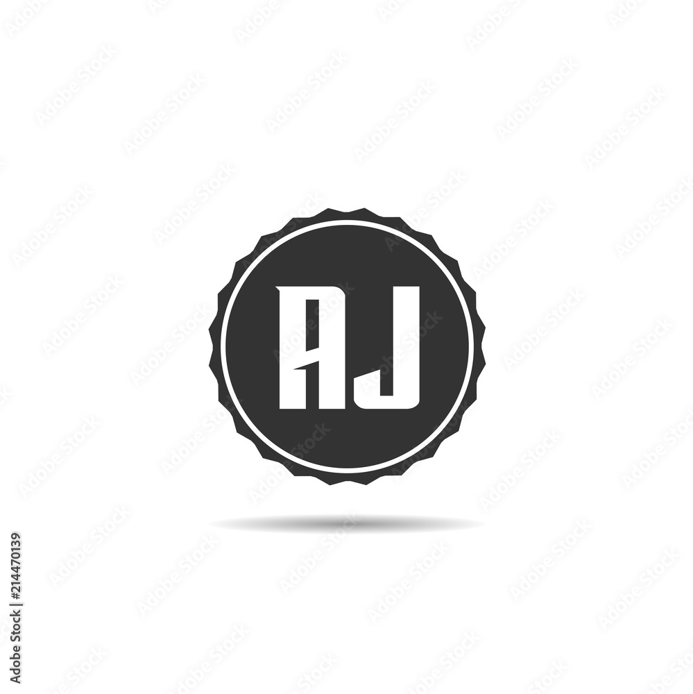 Initial Letter AJ Logo Template Design Initial Letter AJ Logo Template Design