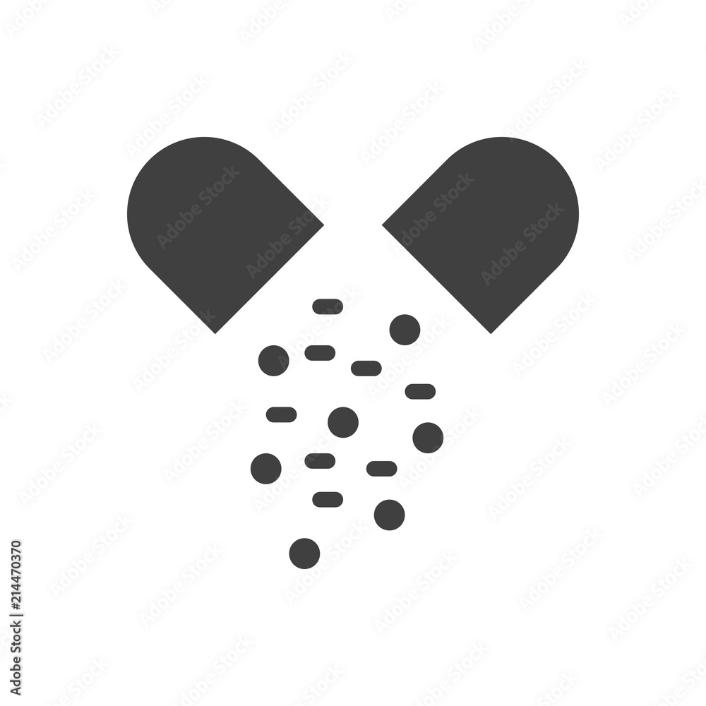 Capsule Glyph Vector Icon. Isolated on the White Background. Editable EPS file. Vector illustration. Capsule Glyph Vector Icon. Isolated on the White Background. Editable EPS file. Vector illustration.