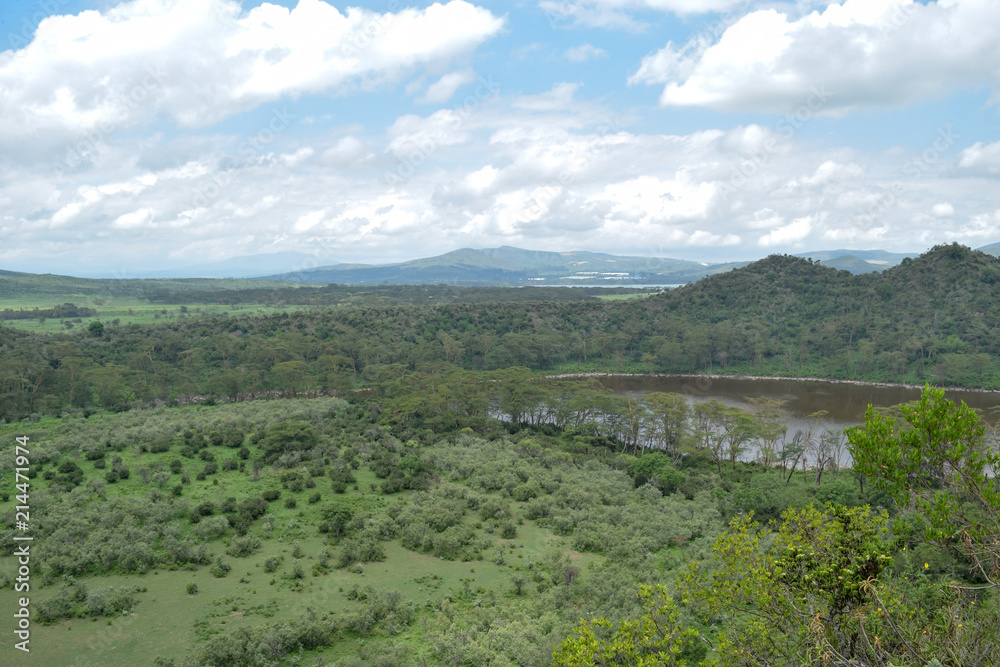 Crater Lake in the Great Rift Valley, Kenya