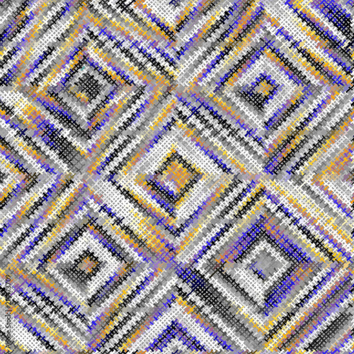 Seamless background pattern. Imitation of a texture of rough canvas painted with paint.