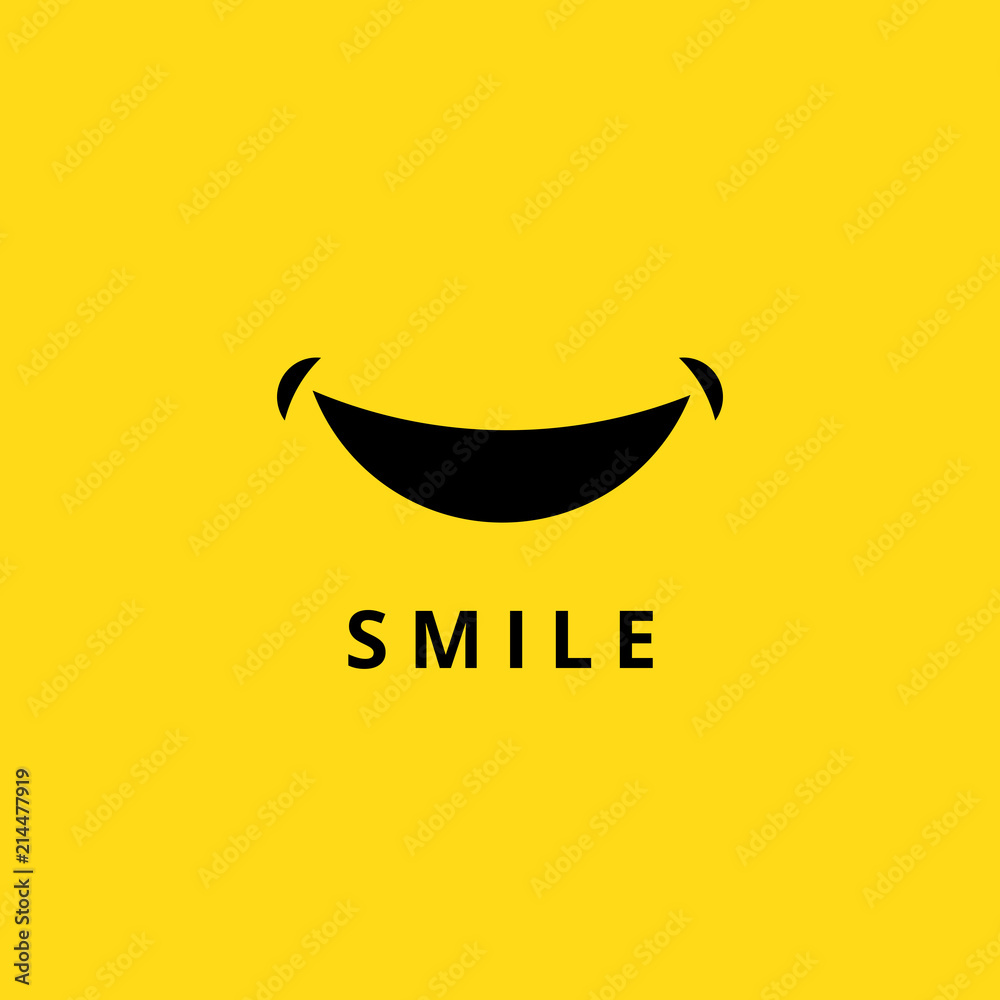Smile Logo For Banner Design and Elegant Template Stock Vector by  ©yaydesigns 329654892