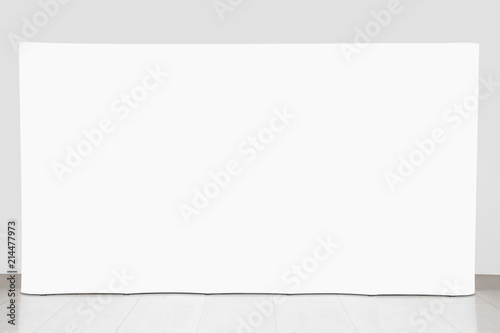 Fotografi blank exhibition backdrop