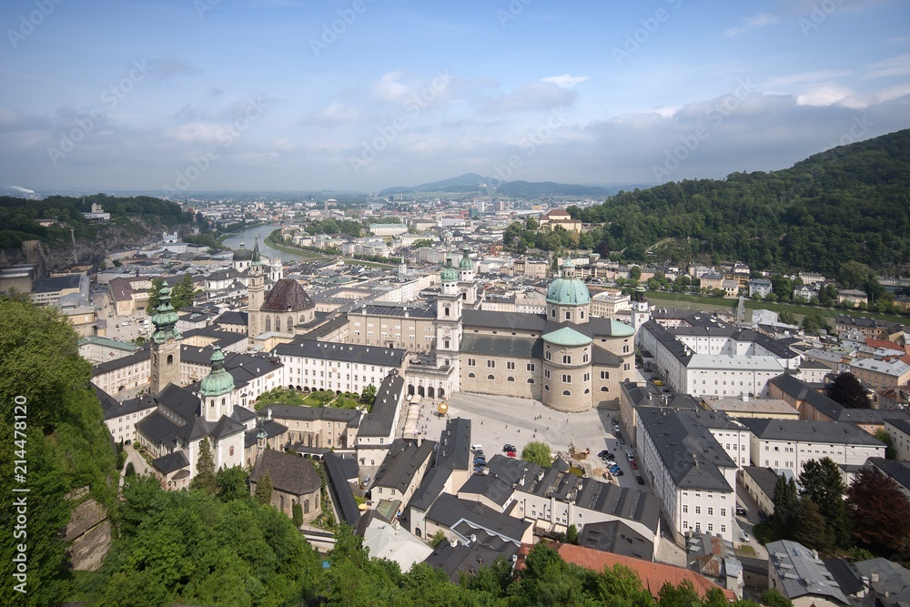 View at Salzburg from Hohensalzburg Fortress