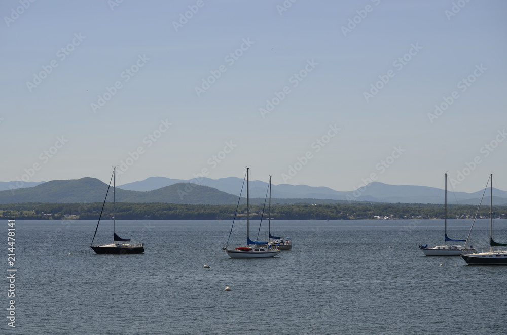 Fototapeta premium Sailboats on the water