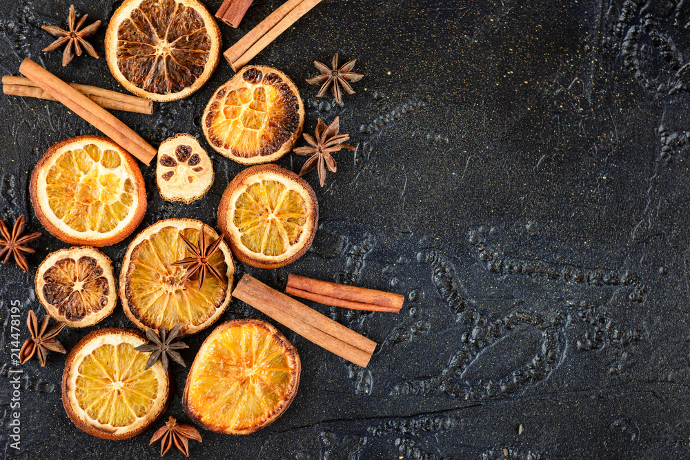 Dried orange slices Dried orange slices