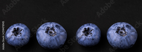 banner website blueberry large ripe fresh
