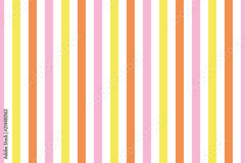 geometric background of pastel pink, yellow, orange and white stripes