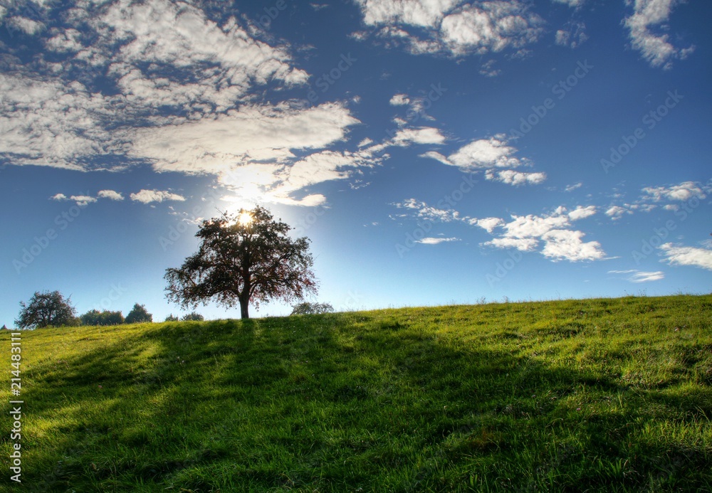 Obraz premium Wolken und Sonne