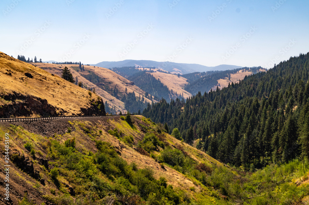 Snake River scenic byway in northeastern Oregon in the Wallowa-Whitman National Forest