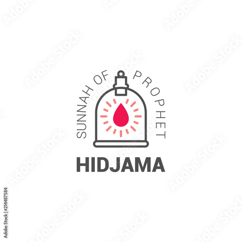 Logo for person who does bloodletting, cupping therapy