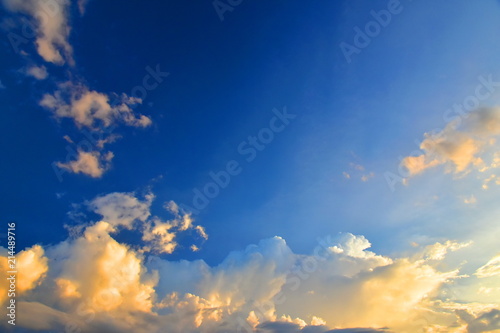 Fototapeta Naklejka Na Ścianę i Meble -  Beautiful color. Clouds form a copy space