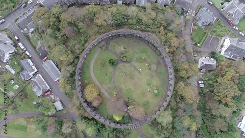 Top View of McCaigs Tower in Oban Scotland photo