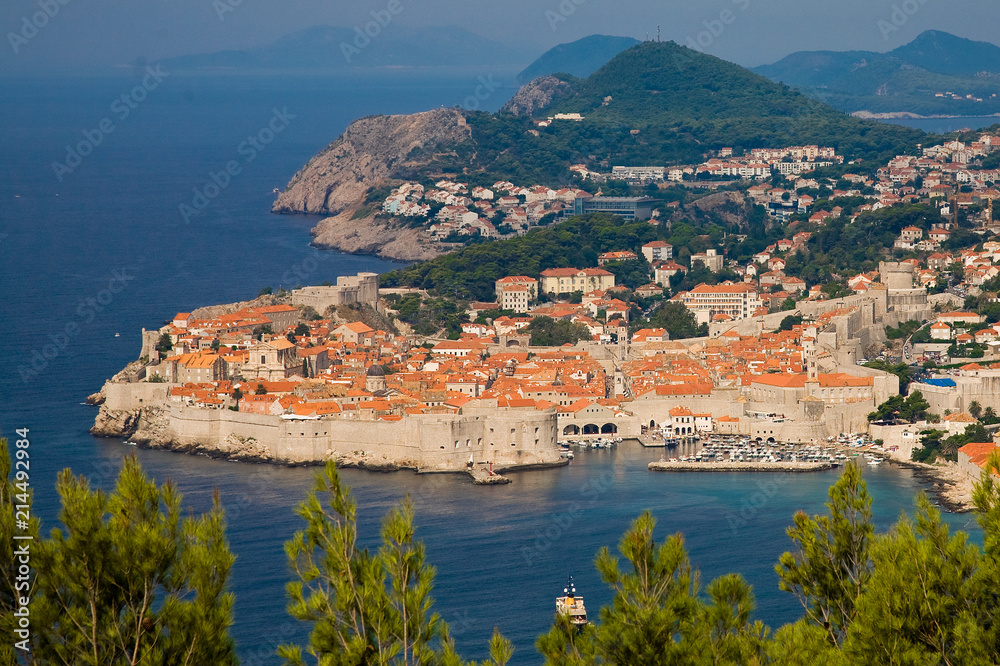 Panorama der Stadt Dubrovnik in Kroatien