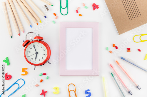 Back to school concept with office supplies