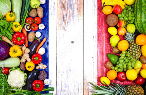 Fototapeta Naklejka Na Ścianę i Meble -  Fresh fruits and vegetables from France