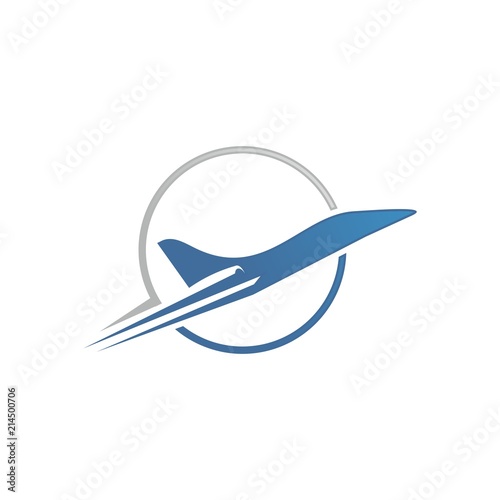 Fényképezés private jet plane logo template