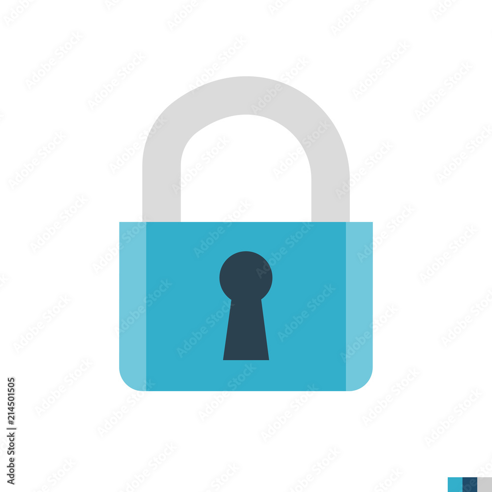Padlock Related Flat Vector Icon. Isolated on White Background. Trendy Flat Style. Padlock Related Flat Vector Icon. Isolated on White Background. Trendy Flat Style.