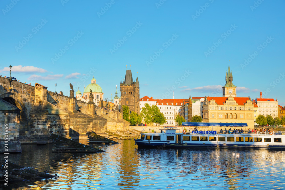 The Old Town Charles bridge tower in Prague