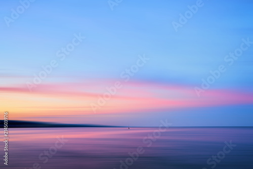 Pink and blue sunset at Lake Superior Duluth © Like