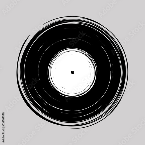 Vinyl draw design vector